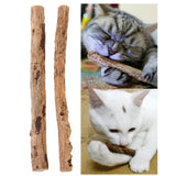 2 Pcs/bag Cat Snacks Pure Natural Cleaning Teeth Sticks Molar Toothpaste Sticks Pure Natural Catnip Pet Product Hot