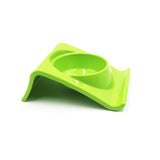 New Melamine Dog Cat Bowl Non-slip Square Color Pet Food Feeding Eating Drinking Bowls Pets Supplies E65B