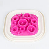 Colorful Pet Dog Feeder Slow Eating Bloat Stop Food Dish Slow Feeding Bowl Anti Choking Puppy Cat Eating Dish Bowl Pet Tool