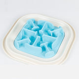 Colorful Pet Dog Feeder Slow Eating Bloat Stop Food Dish Slow Feeding Bowl Anti Choking Puppy Cat Eating Dish Bowl Pet Tool