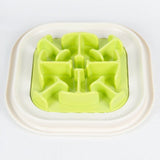 Colorful Pet Dog Feeder Slow Eating Bloat Stop Food Dish Slow Feeding Bowl Anti Choking Puppy Cat Eating Dish Bowl Pet Tool