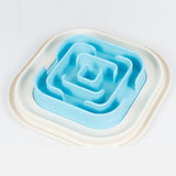 Colorful Pet Dog Feeder Slow Eating Bloat Stop Food Dish Slow Feeding Bowl Anti Choking Puppy Cat Eating Dish Bowl Pet Tool
