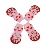 1 pair Creative Cat Coats Pet cat socks Dog Socks Traction Control for Indoor Wear L/M/S Cat Clothing Multicolor S M L 4