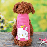 Pet Cat Clothes for Cats Summer Vest T Shirt Dog Cat Clothes Costume for Small Dogs Cartoon Vest for Puppy 35
