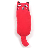 Cat Grinding Catnip Toys Funny Interactive Plush Cat Toy Pet Kitten Chewing Toy Claws Thumb Bite Cat mint For Cats Teeth toys